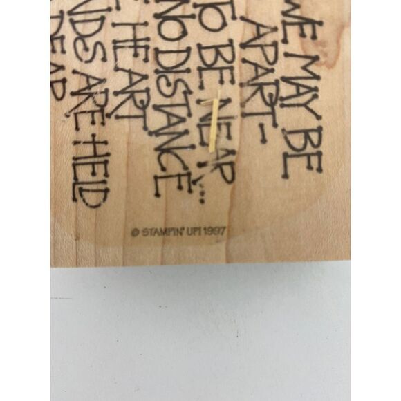 Vintage stamp for scrapbooking, card making, and crafts - Friends Miles Apart - Picture 2 of 5